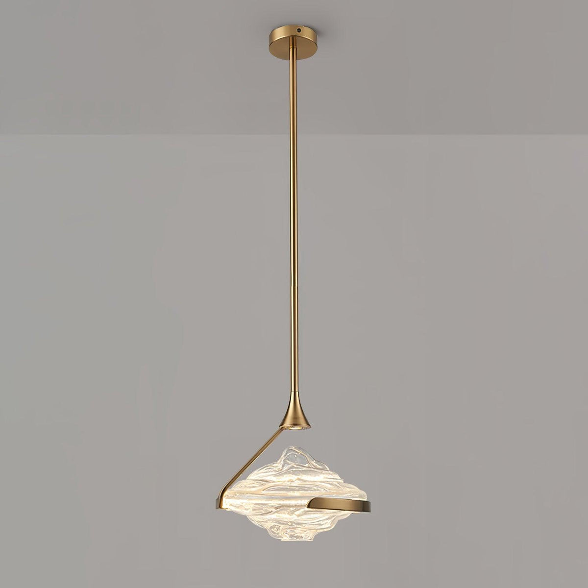 Elyarette lámpara colgante de cristal diamantado