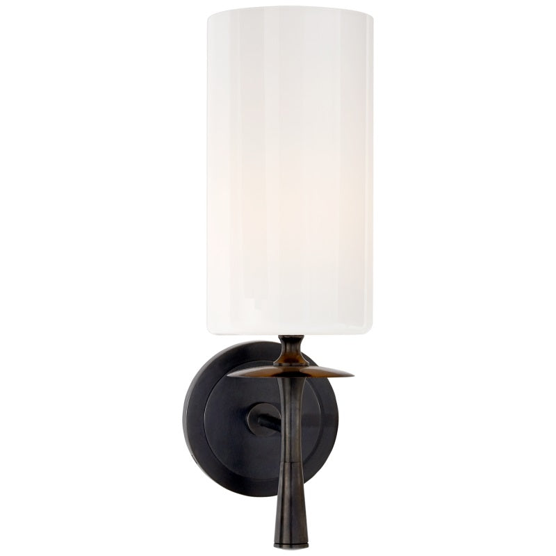 Knight aplique de pared con tejido y vidrio