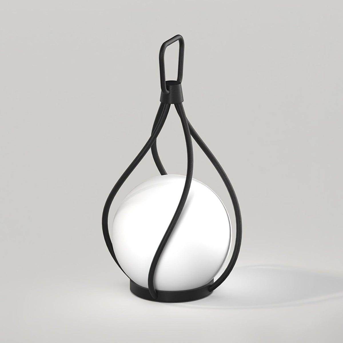 Emma lámpara de mesa minimalista de vidrio