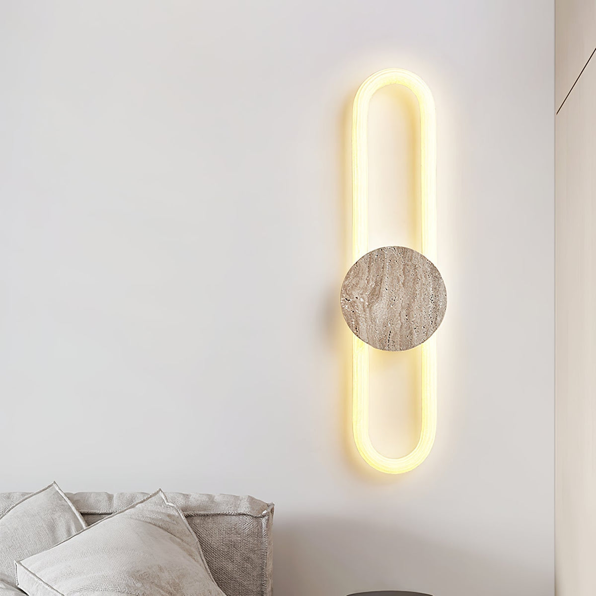 Mysolel aplique de pared travertino