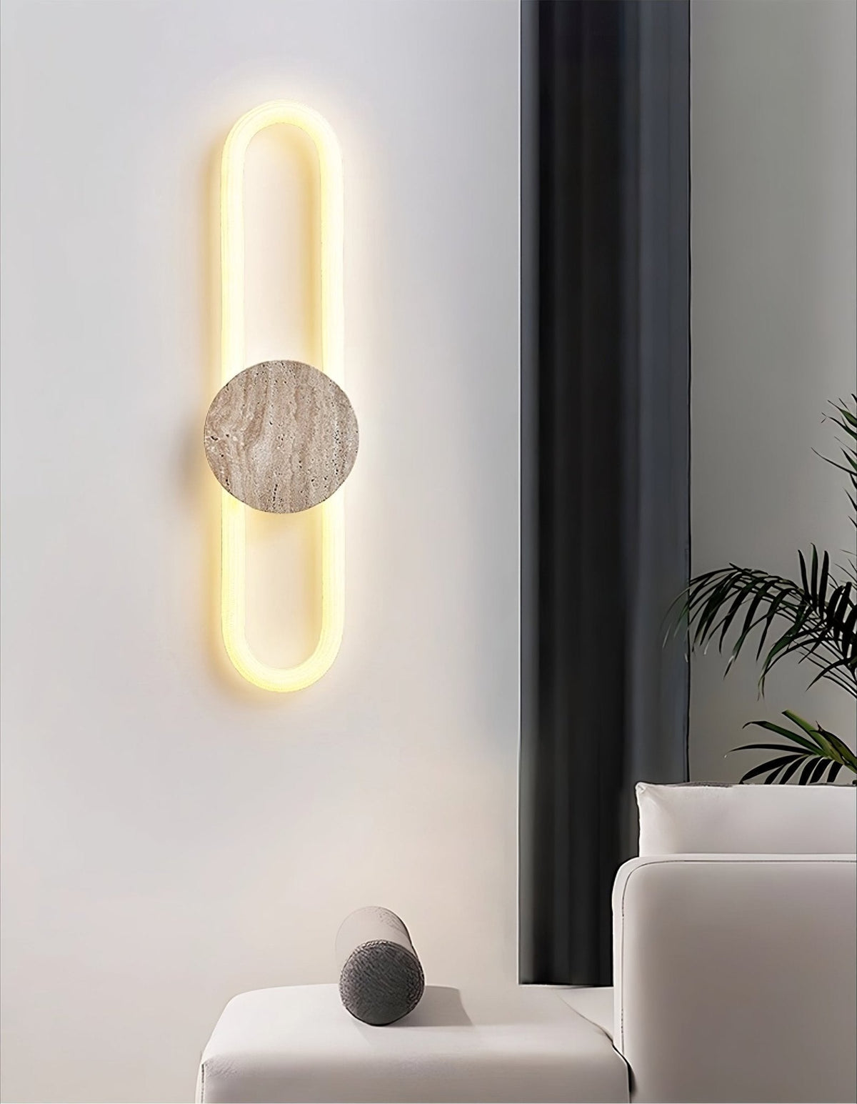 Mysolel aplique de pared travertino
