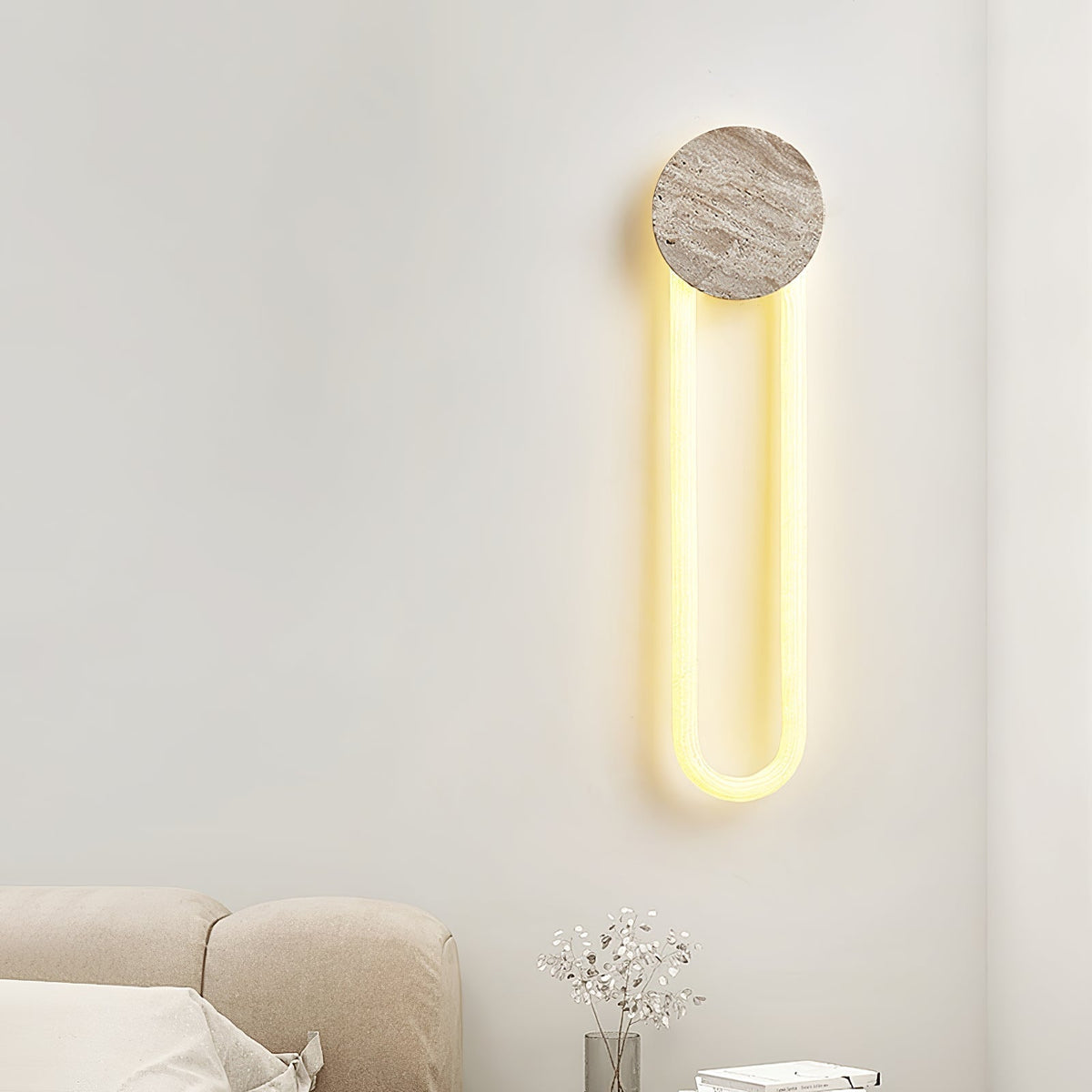 Mysolel aplique de pared travertino