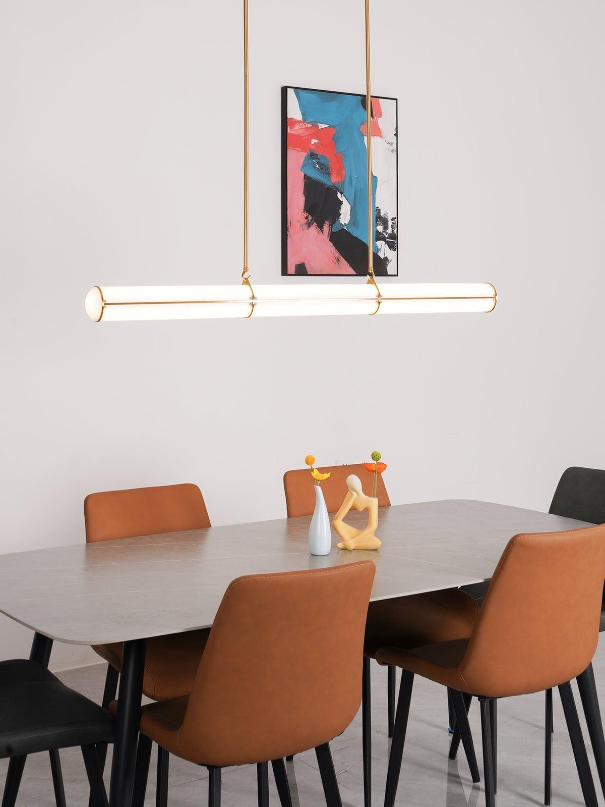Rivenette lámpara colgante cilíndrica Endless para comedor