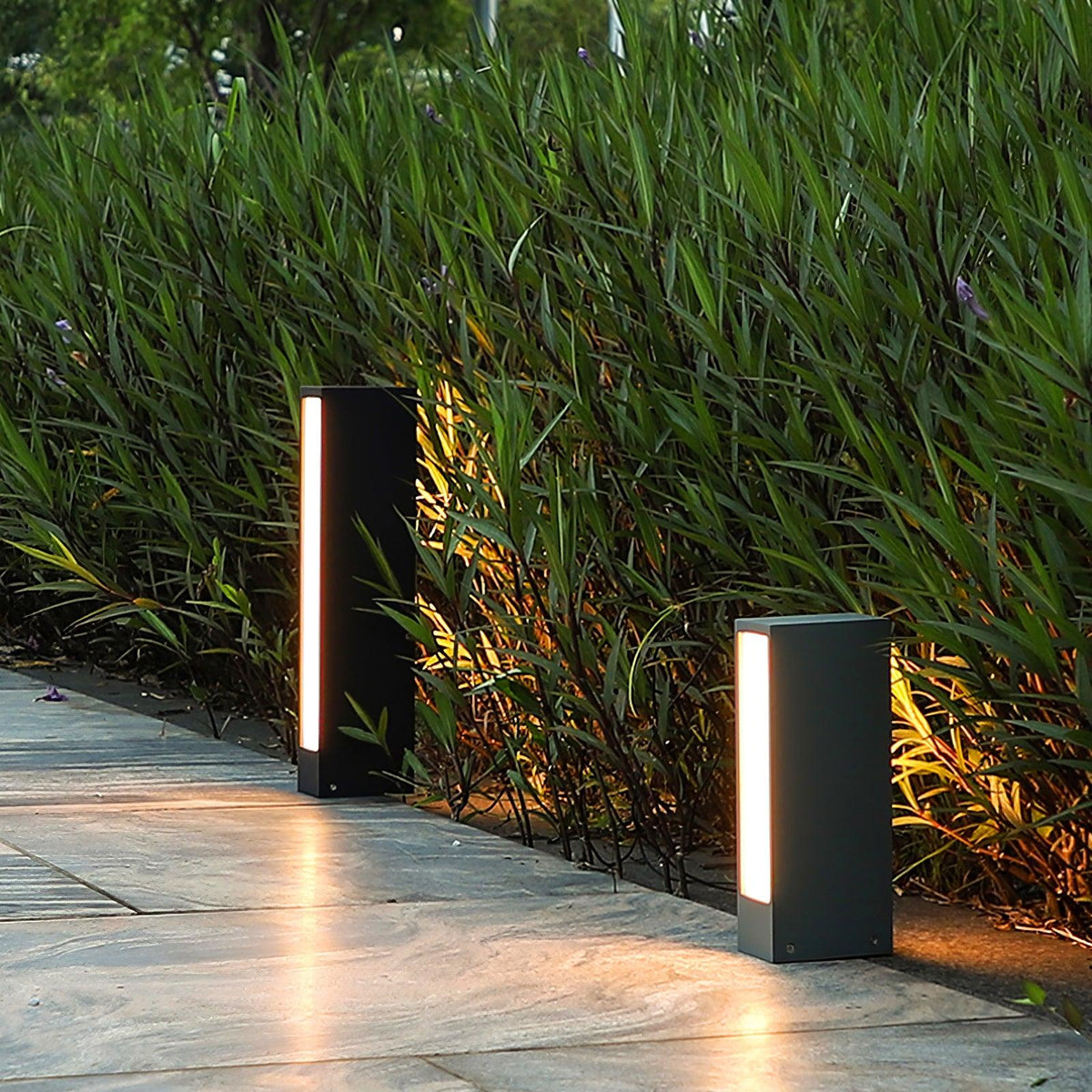 Ulzoril Lámpara de sendero minimalista de aluminio