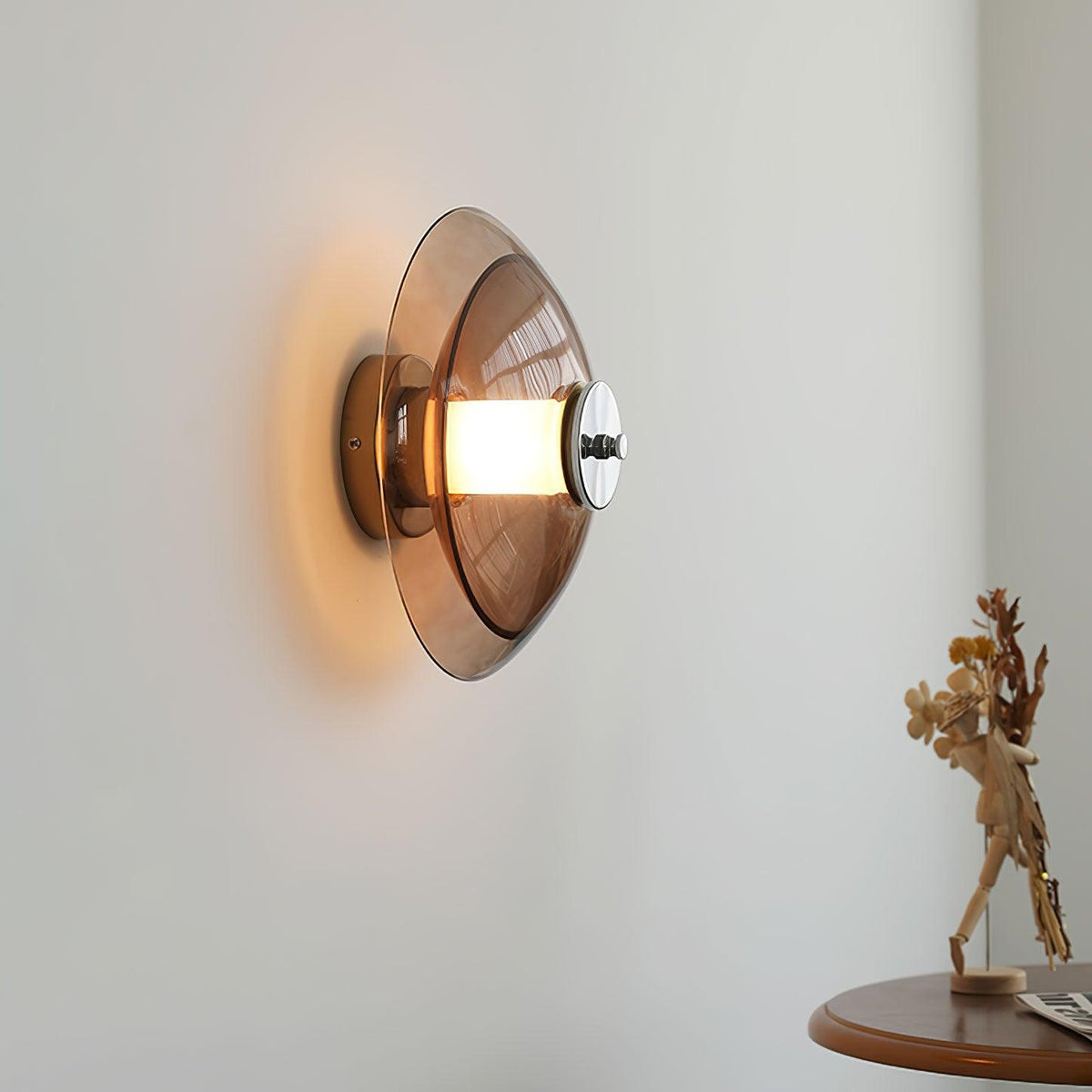 Vasolir aplique de pared Flying Saucer cromo
