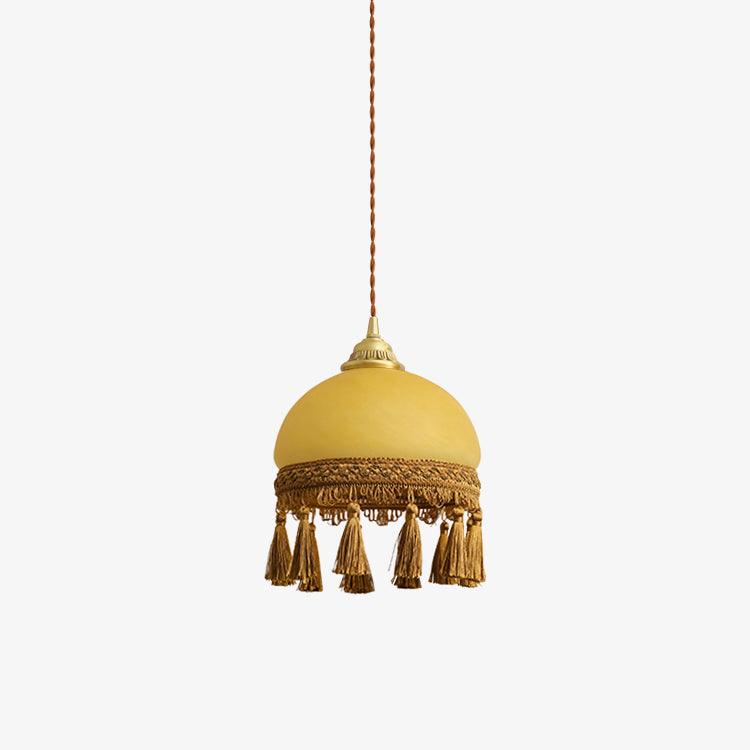 Fringe lámpara colgante con borlas de latón
