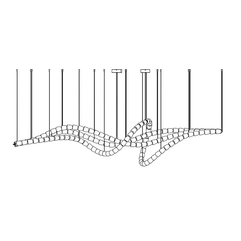 Nexus lámpara de araña dorada con cristal - 元字段测试