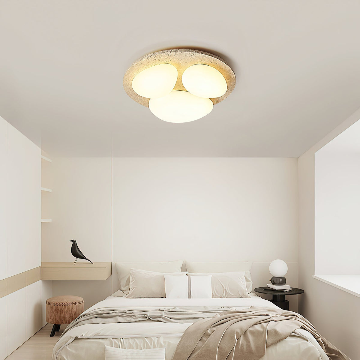Lylaeen Lámpara De Techo Travertino Moderno Minimalista
