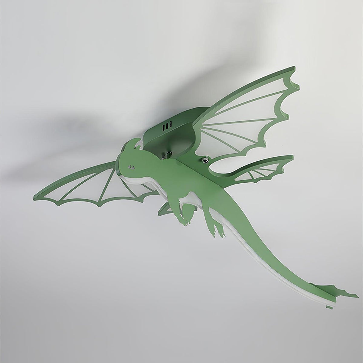 Miriora lámpara de techo verde Dinosaur LED