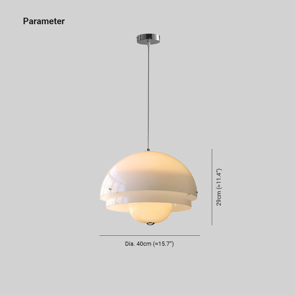 Arisha Bauhaus Nórdico Sencillo Lámpara Colgante Metal Acrílico Comedor