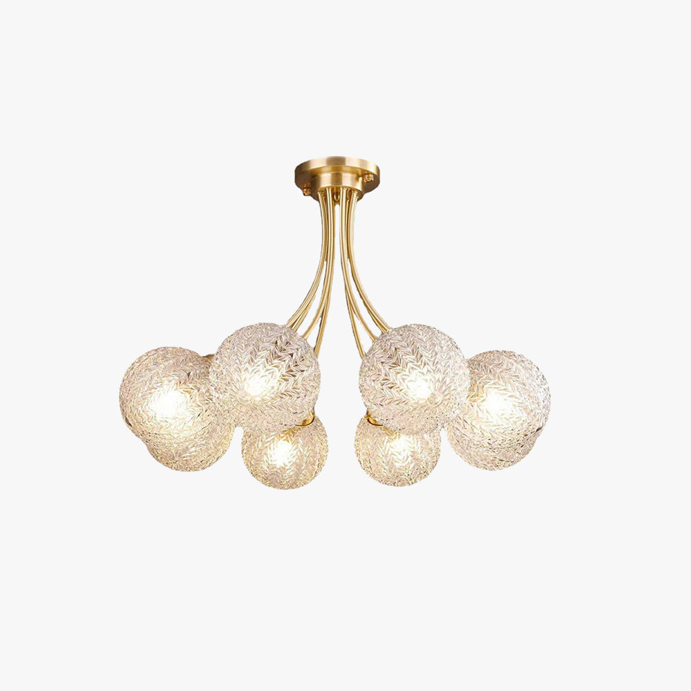 Valentina Moderno Metal Vidrio Plafón Lámpara de Techo Dormitorio