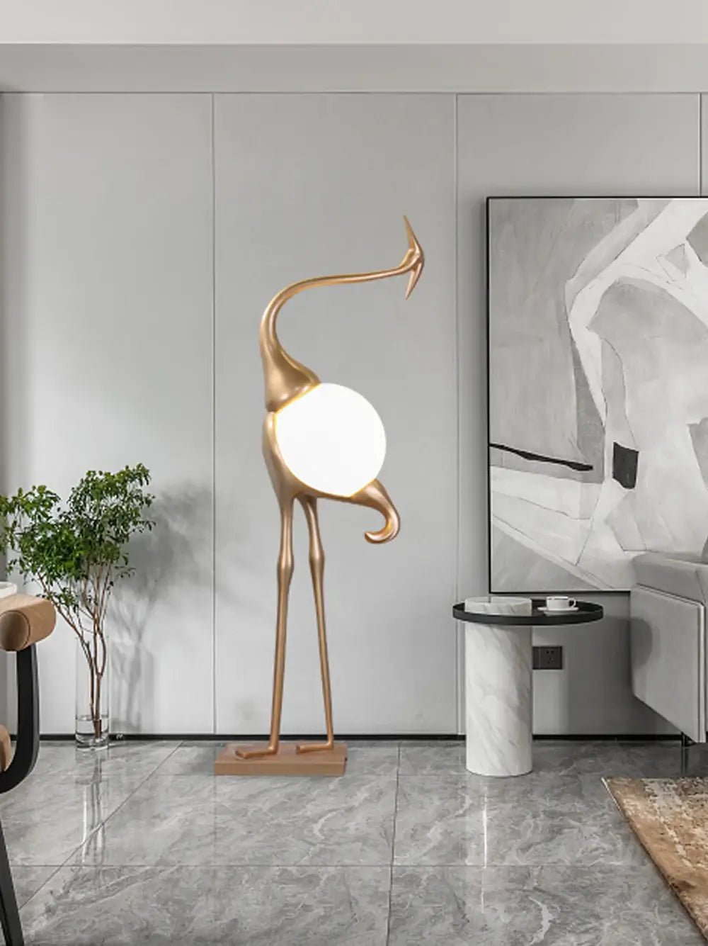 Uraearae aplique de pared con forma de grulla
