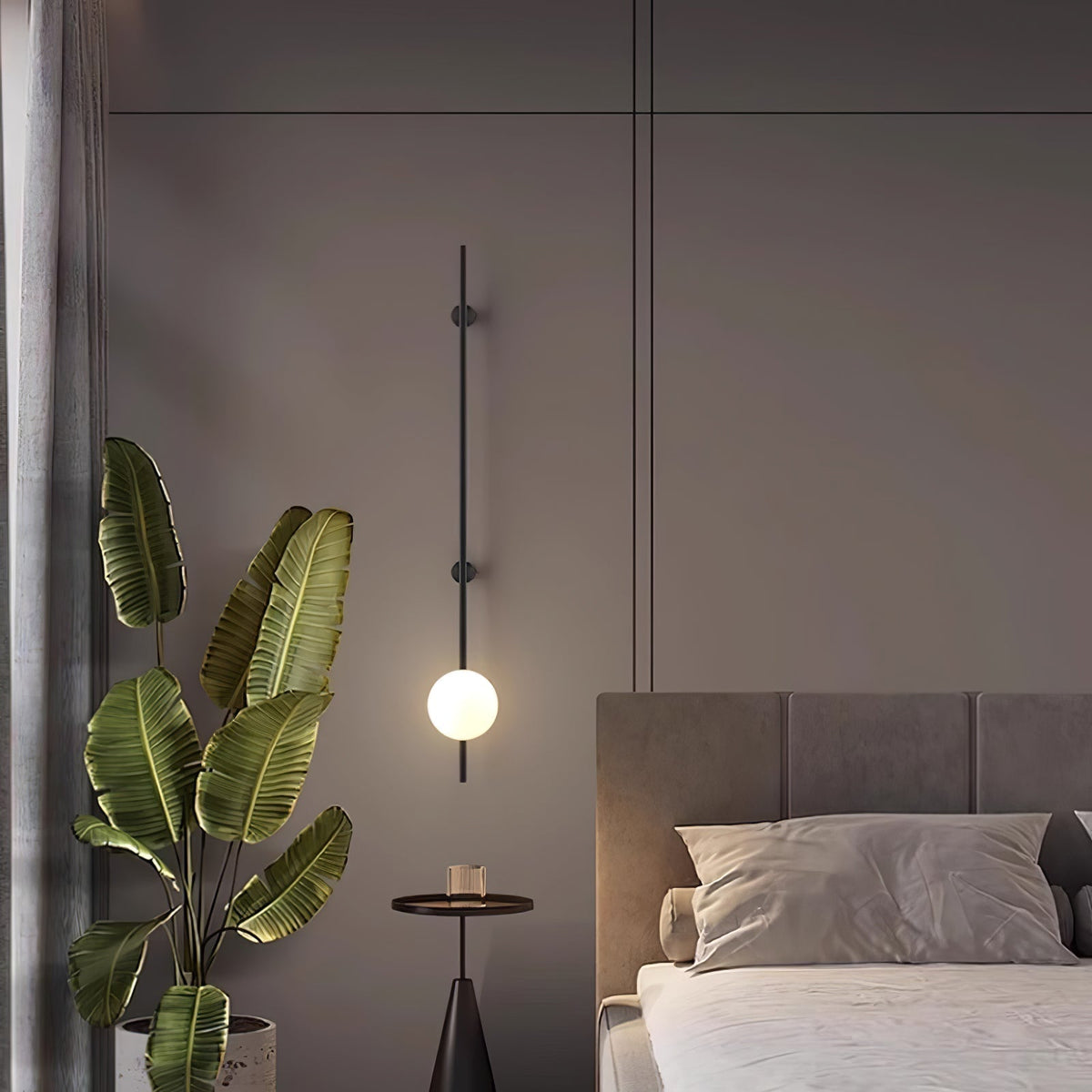 Evshaora aplique de pared moderno minimalista de vidrio