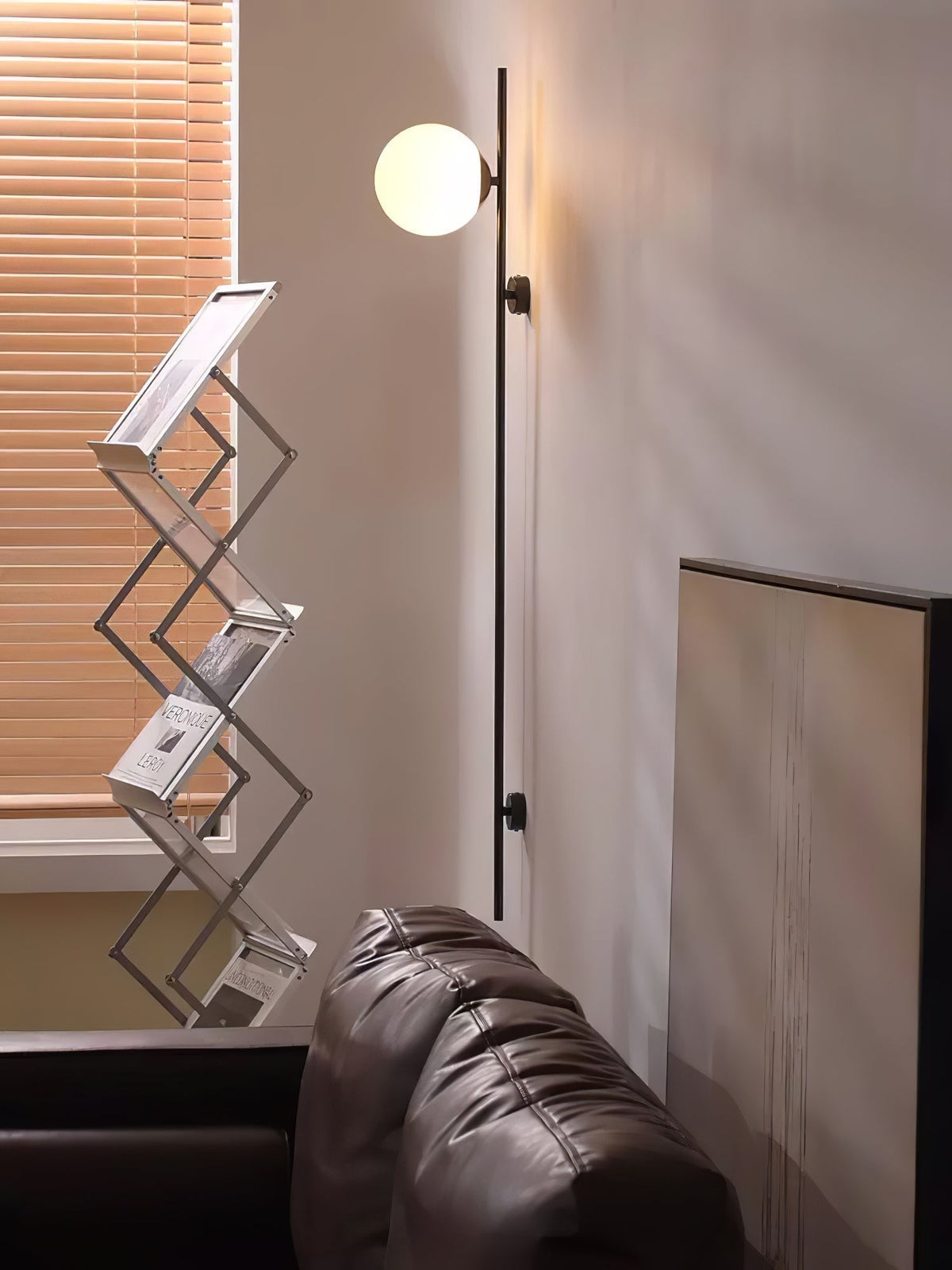 Evshaora aplique de pared moderno minimalista de vidrio