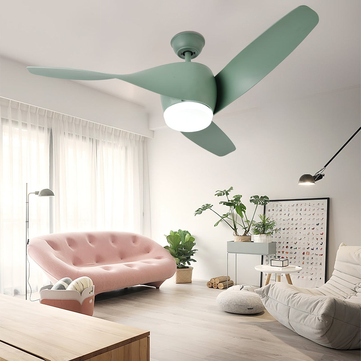 Liororeon ventilador de techo con luz