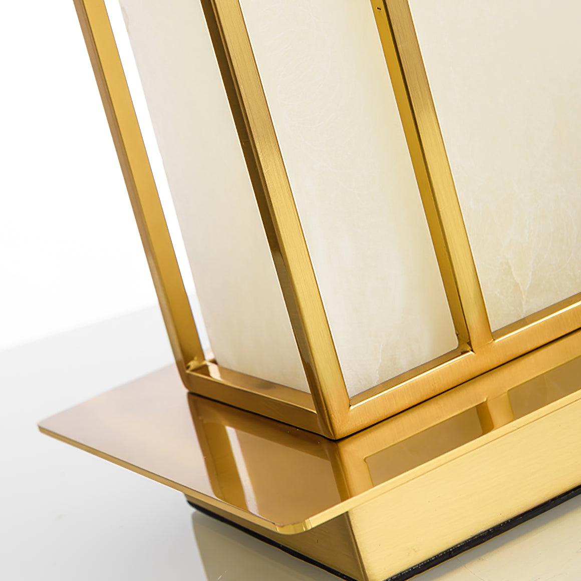 Nysilor lámpara de mesa rectangular de vidrio