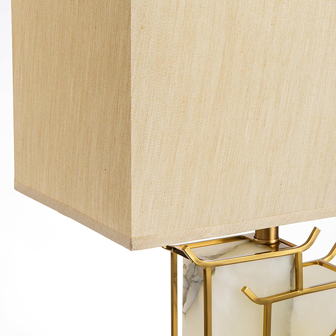 Nysilor lámpara de mesa rectangular de vidrio