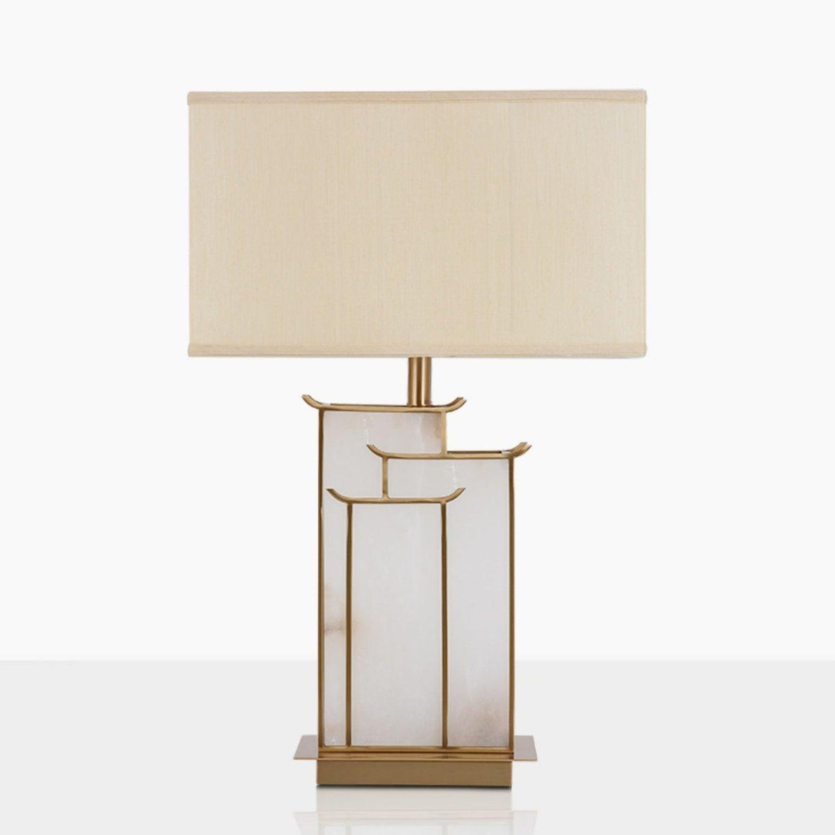 Nysilor lámpara de mesa rectangular de vidrio
