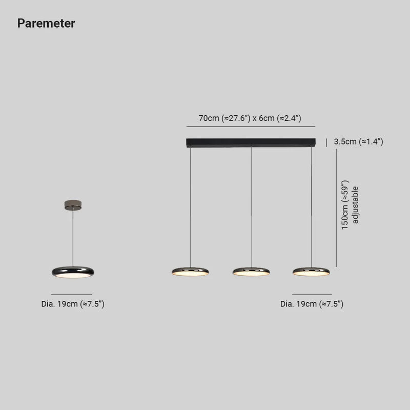 Arisha Moderna Minimalista LED Lámpara Colgante Metal Salón