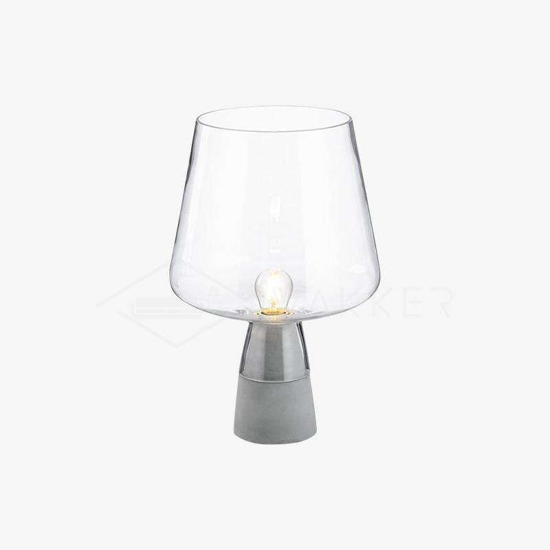 Elairella lámpara de mesa minimalista en cemento