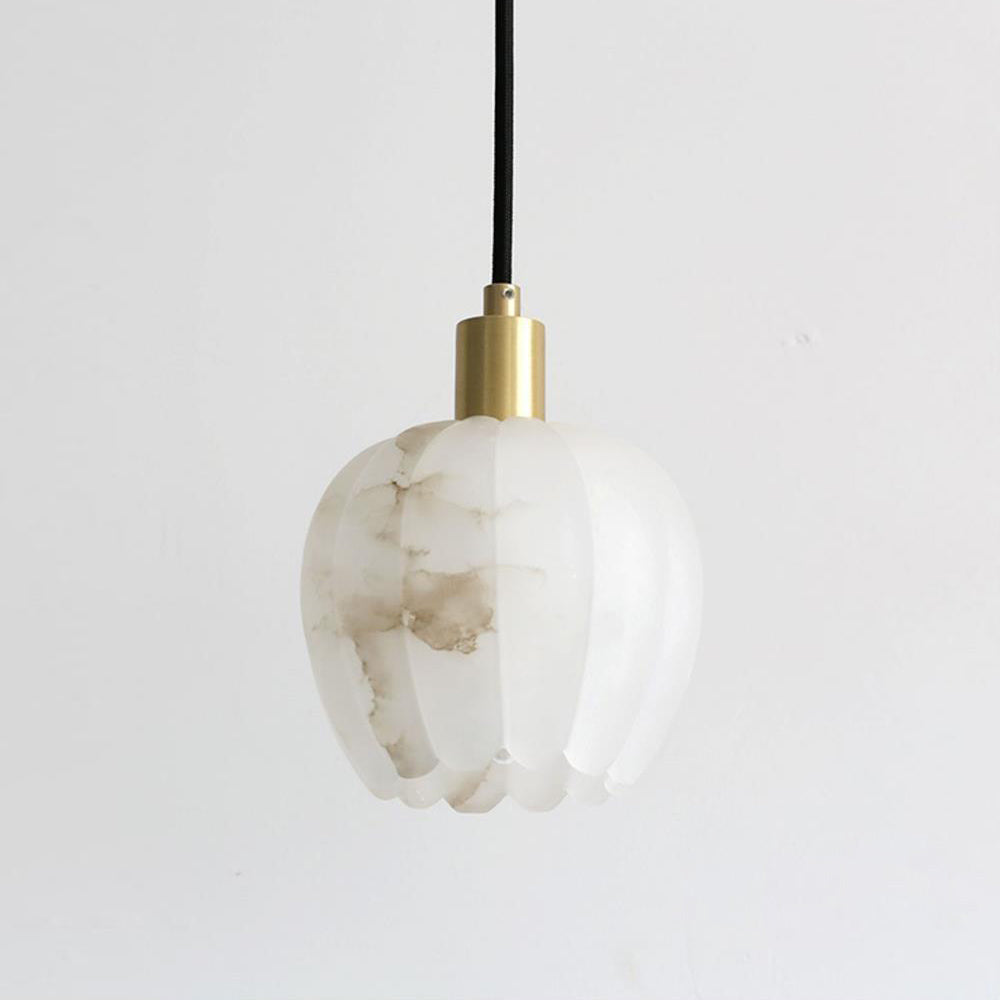 Ritta Pendant Light Flower-shaped Alabaster