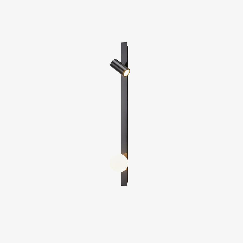 Aloz aplique de pared minimalista de vidrio y latón