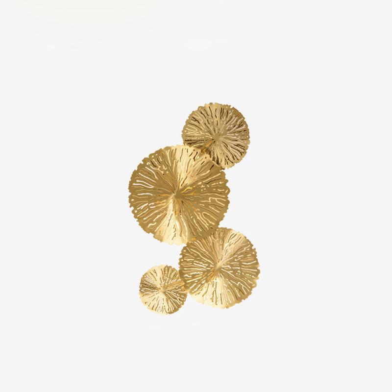 Rylso aplique de pared Lotus Leaf de latón