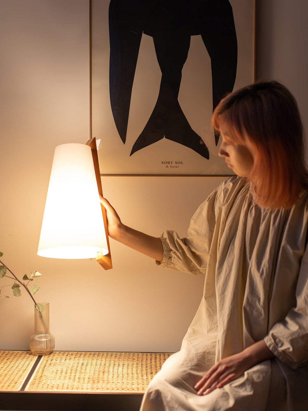 Miriam aplique de pared moderno minimalista de plástico