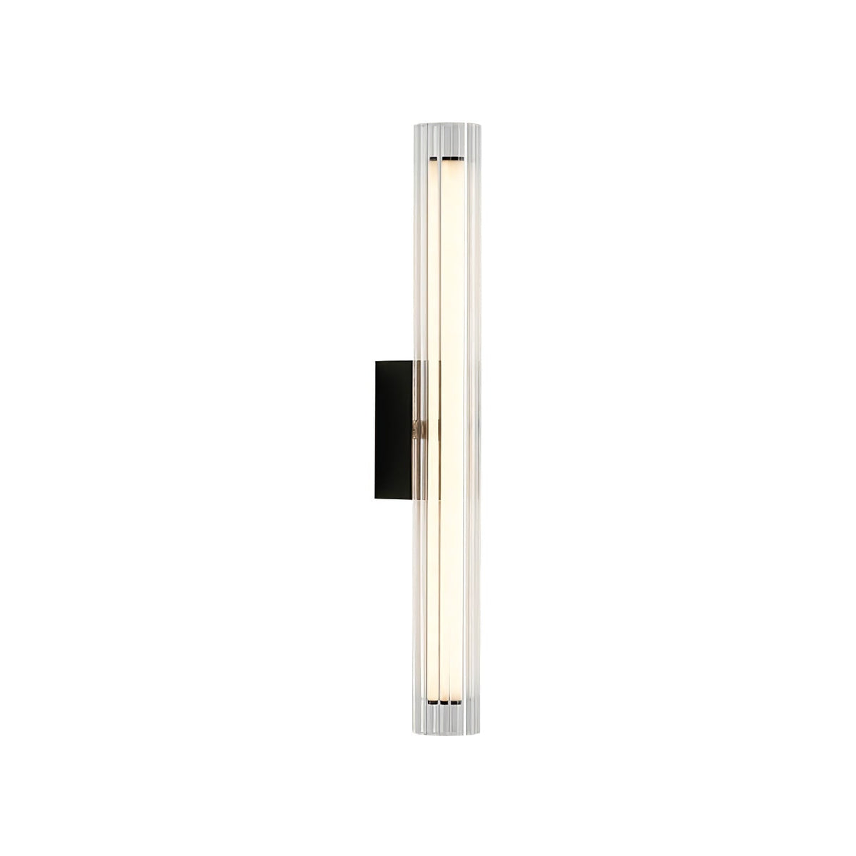 Corv aplique de pared con pantalla de vidrio contemporáneo