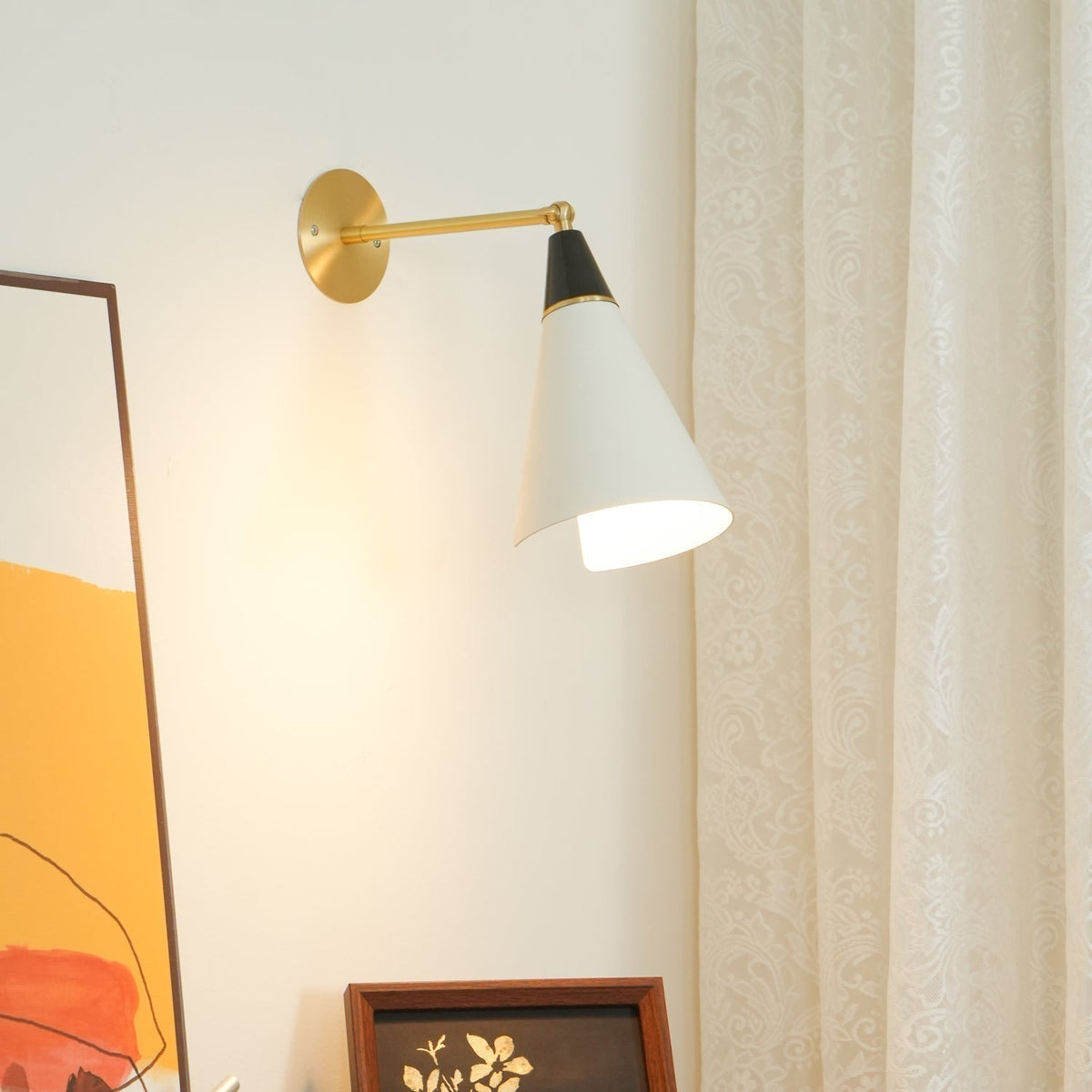 Orieiella aplique de pared moderno minimalista de latón