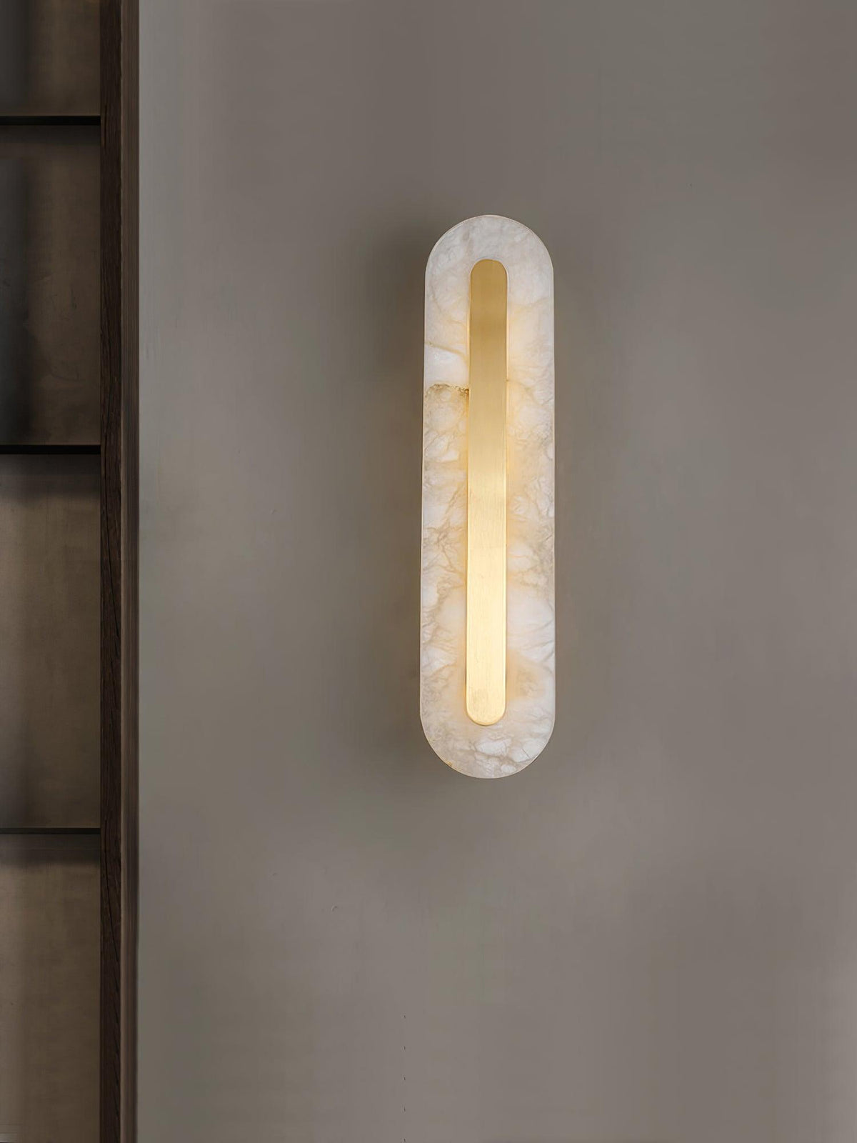 Selvia aplique de pared minimalista en alabastro