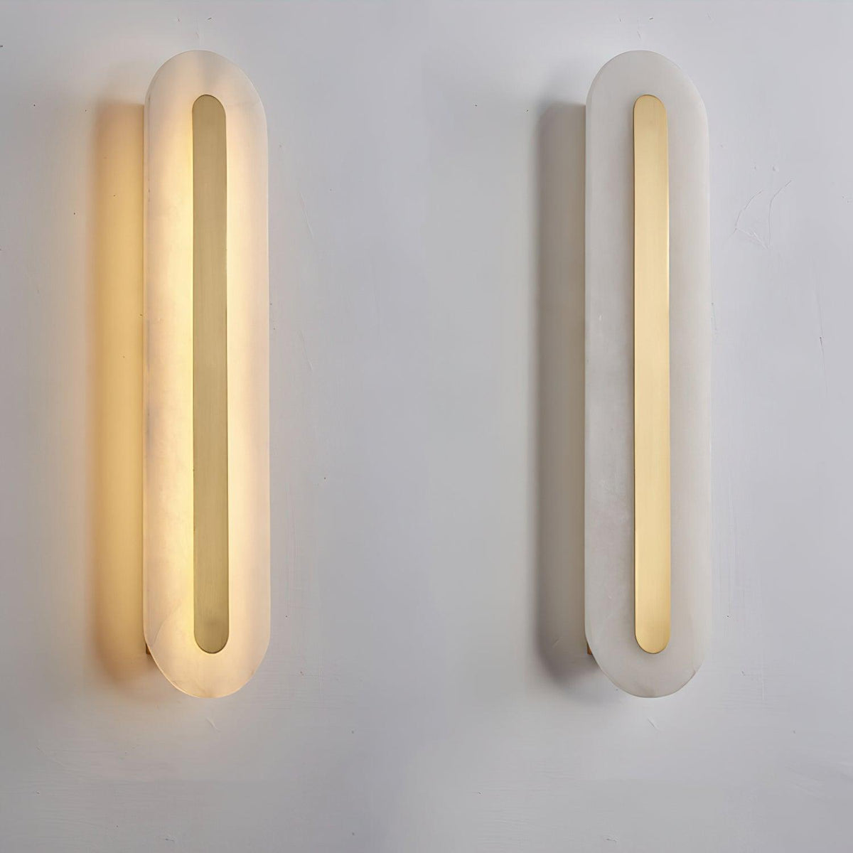 Selvia aplique de pared minimalista en alabastro