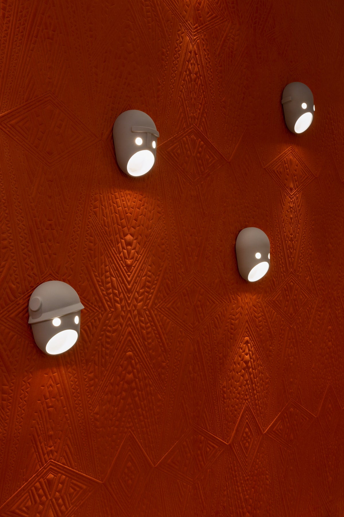 Mask aplique de pared individual creativo de resina