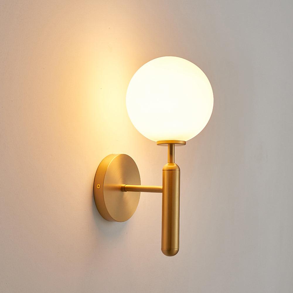 Kynlo aplique de pared con globos de vidrio claro estilo nórdico enchufable esfera