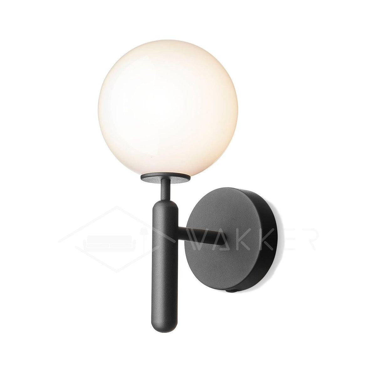 Kynlo aplique de pared con globos de vidrio claro estilo nórdico enchufable esfera