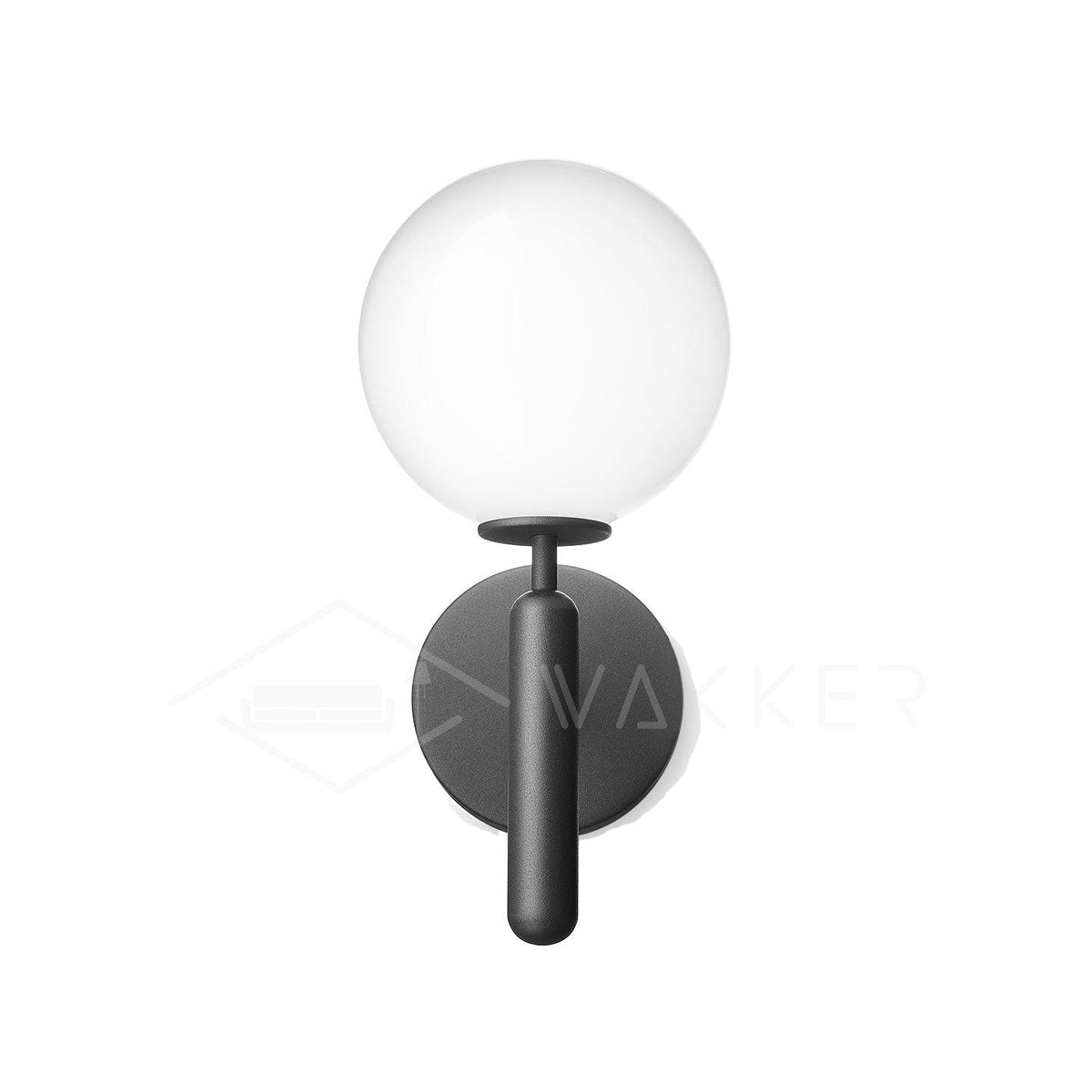 Kynlo aplique de pared con globos de vidrio claro estilo nórdico enchufable esfera