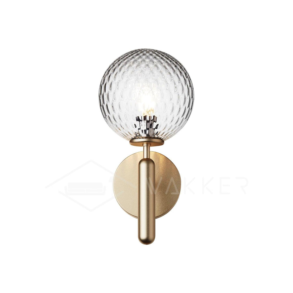 Kynlo aplique de pared con globos de vidrio claro estilo nórdico enchufable esfera