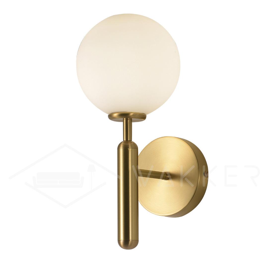Kynlo aplique de pared con globos de vidrio claro estilo nórdico enchufable esfera