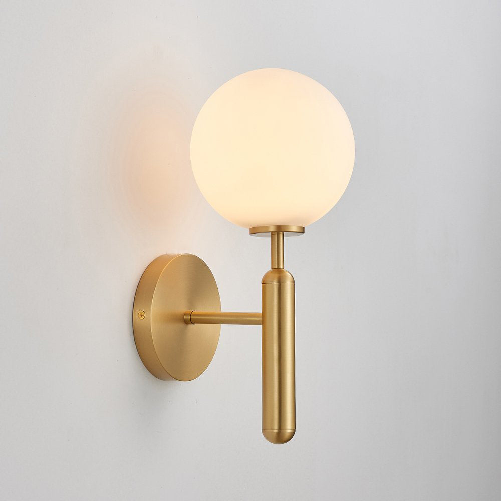 Kynlo aplique de pared con globos de vidrio claro estilo nórdico enchufable esfera