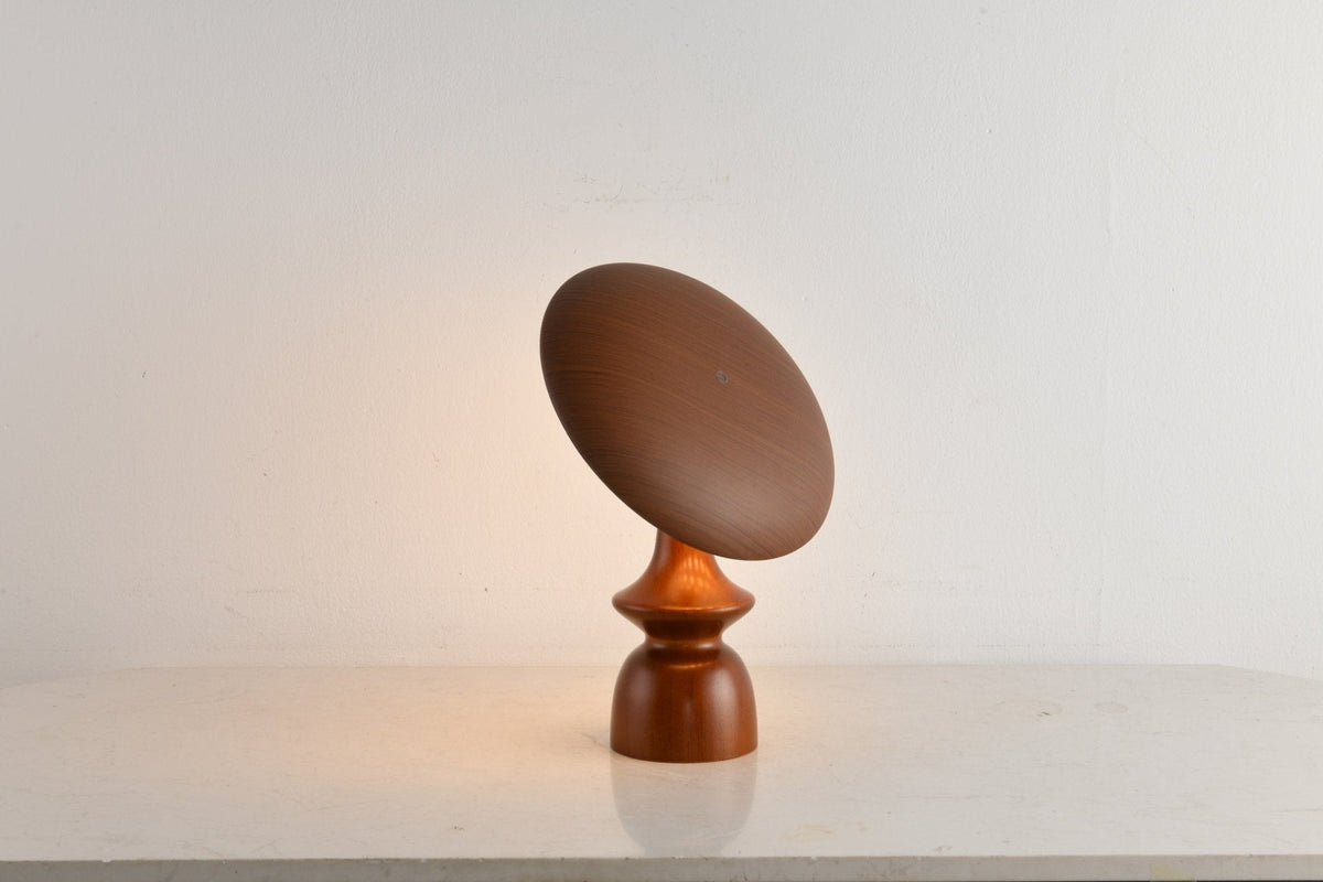 Orbis lámpara de mesa vintage de madera