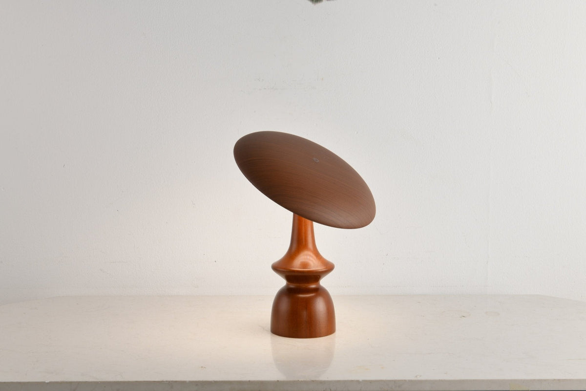 Orbis lámpara de mesa vintage de madera