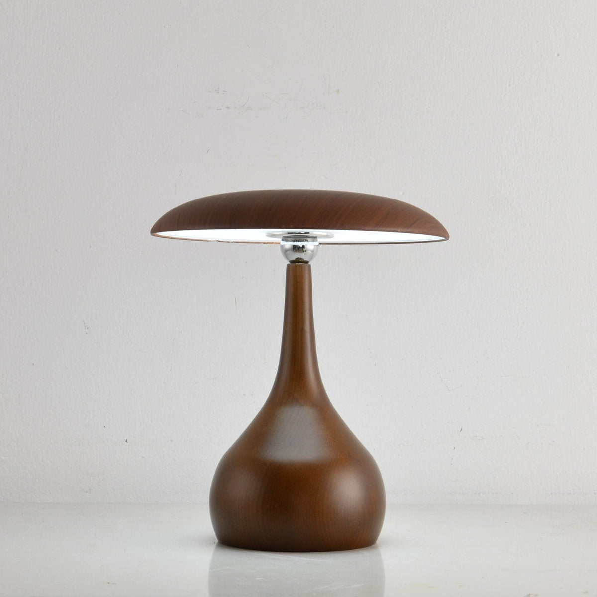 Orbis lámpara de mesa vintage de madera