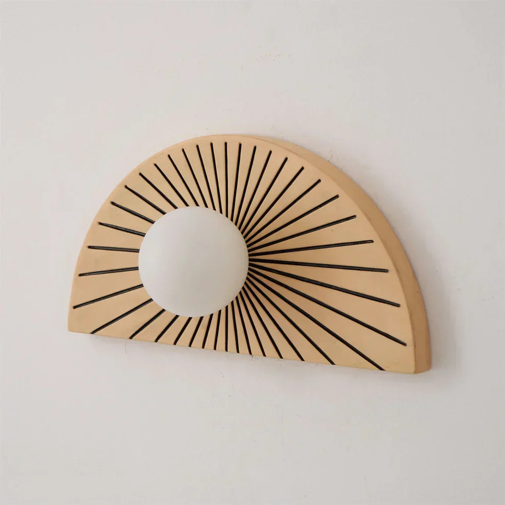 Skyler Geometric Resin Glass Wall Lamp