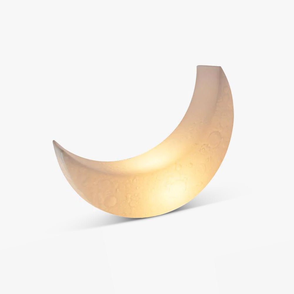 Zetheor lámpara de pie en forma de media luna de resina