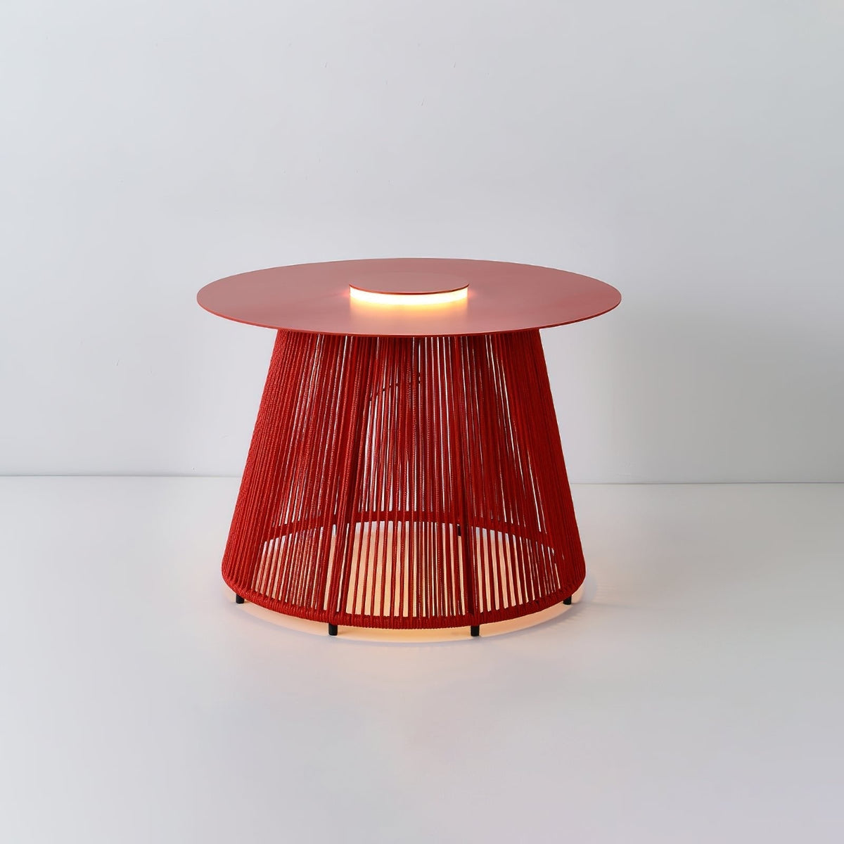 Nylonra lámpara de mesa moderna de nailon