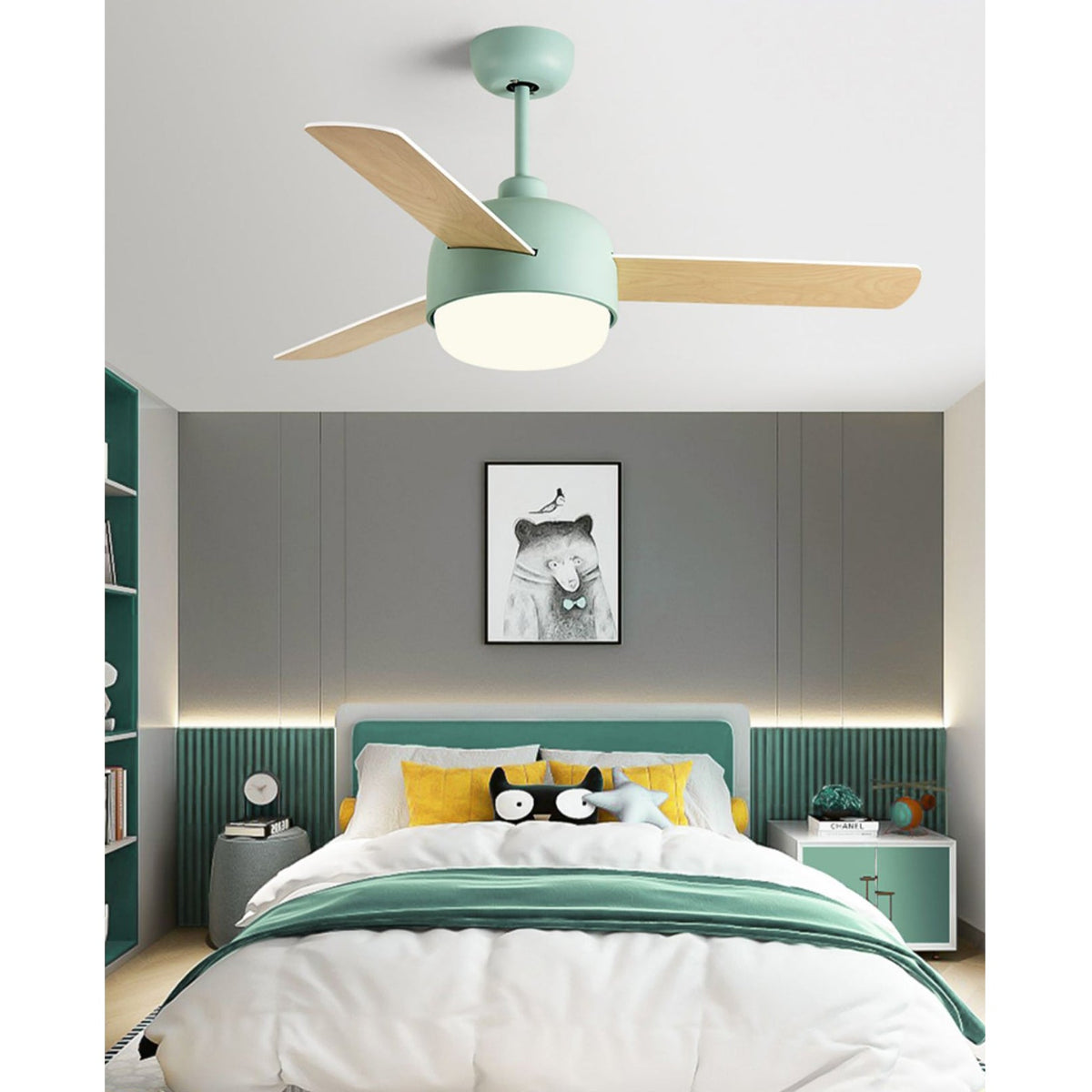 Cirareon ventilador de techo con luz