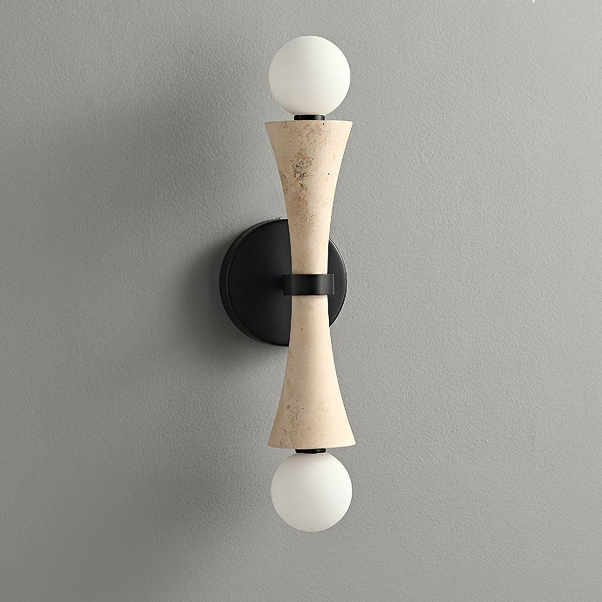 Oloriel aplique de pared escultórico de travertino