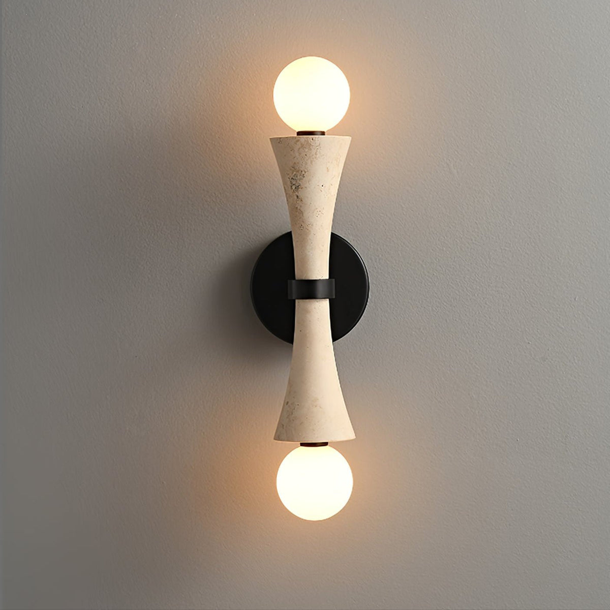 Oloriel aplique de pared escultórico de travertino