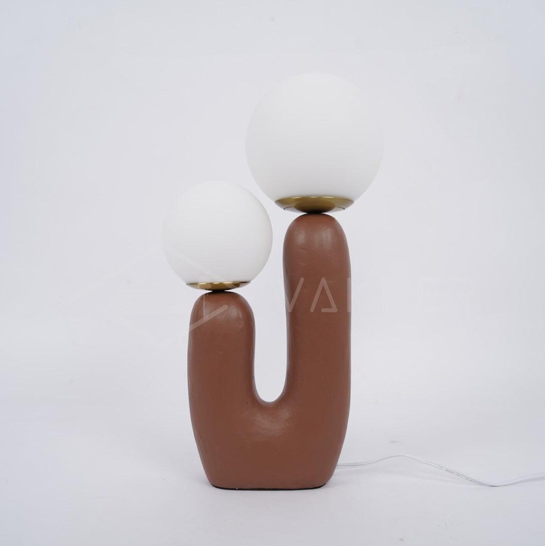Elyrain lámpara de mesa artística de resina