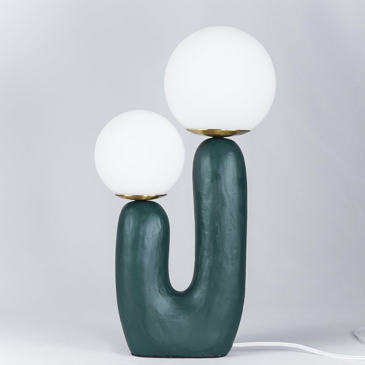 Elyrain lámpara de mesa artística de resina